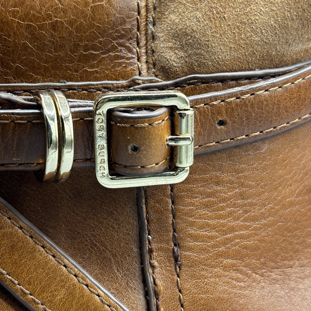 Tory Burch Brown Leather Riding Boots - Picture 6 of 8